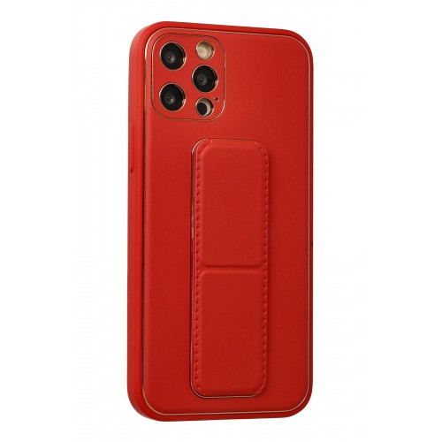 Newface iPhone 12 Pro Kılıf Coco Deri Standlı Kapak - Kırmızı Newface iPhone 12 Pro Kılıf Coco Deri Standlı Kapak - Kırmızı