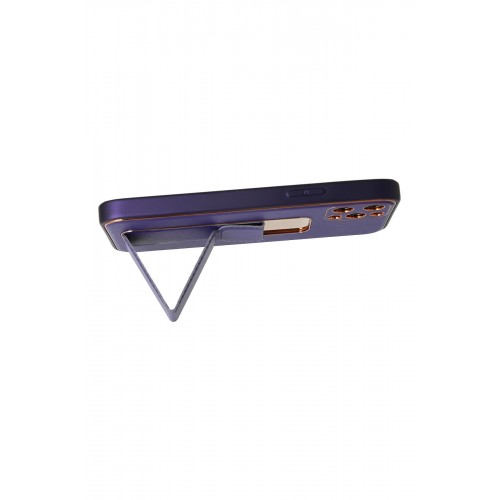 Newface iPhone 12 Pro Kılıf Coco Deri Standlı Kapak - Mor Newface iPhone 12 Pro Kılıf Coco Deri Standlı Kapak - Mor