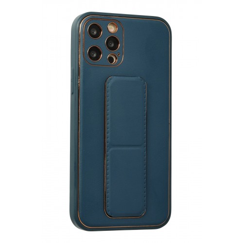 Newface iPhone 12 Pro Kılıf Coco Deri Standlı Kapak - Mavi Newface iPhone 12 Pro Kılıf Coco Deri Standlı Kapak - Mavi