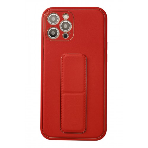 Newface iPhone 12 Pro Max Kılıf Coco Deri Standlı Kapak - Kırmızı Newface iPhone 12 Pro Max Kılıf Coco Deri Standlı Kapak - Kırmızı
