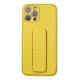 Newface iPhone 12 Pro Max Kılıf Coco Deri Standlı Kapak - Sarı Newface iPhone 12 Pro Max Kılıf Coco Deri Standlı Kapak - Sarı