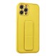 Newface iPhone 12 Pro Max Kılıf Coco Deri Standlı Kapak - Sarı Newface iPhone 12 Pro Max Kılıf Coco Deri Standlı Kapak - Sarı