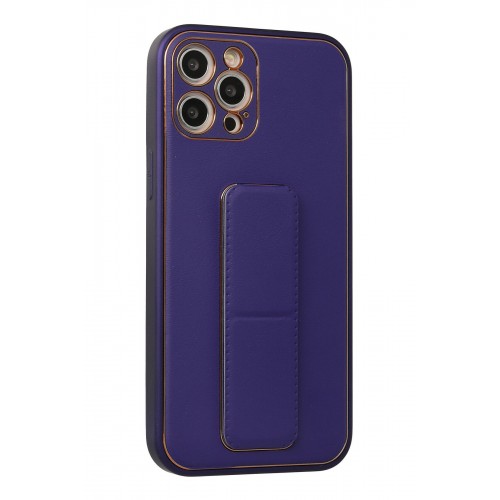 Newface iPhone 12 Pro Max Kılıf Coco Deri Standlı Kapak - Mor Newface iPhone 12 Pro Max Kılıf Coco Deri Standlı Kapak - Mor