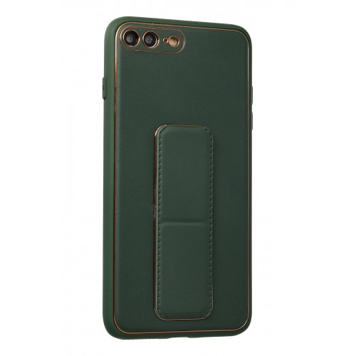 Newface iPhone 8 Plus Kılıf Coco Deri Standlı Kapak - Yeşil Newface iPhone 8 Plus Kılıf Coco Deri Standlı Kapak - Yeşil