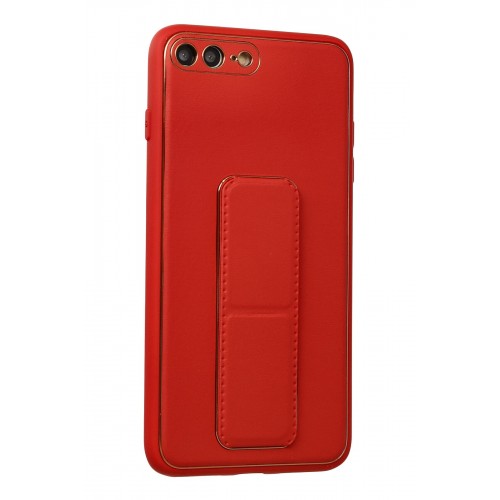 Newface iPhone 8 Plus Kılıf Coco Deri Standlı Kapak - Kırmızı Newface iPhone 8 Plus Kılıf Coco Deri Standlı Kapak - Kırmızı