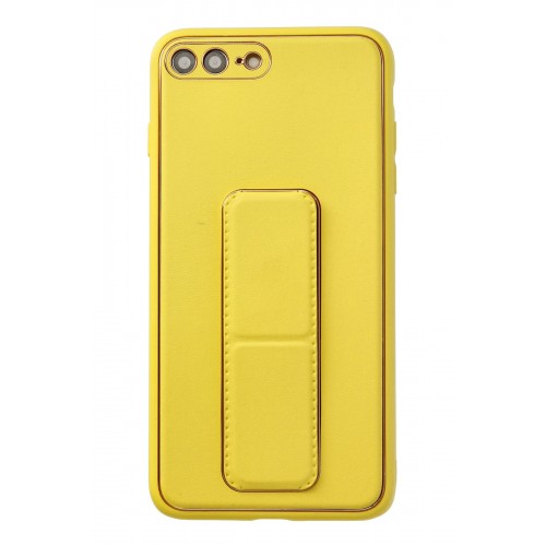 Newface iPhone 8 Plus Kılıf Coco Deri Standlı Kapak - Sarı Newface iPhone 8 Plus Kılıf Coco Deri Standlı Kapak - Sarı