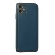 Newface iPhone 12 Kılıf Coco Deri Silikon Kapak - Mavi Newface iPhone 12 Kılıf Coco Deri Silikon Kapak - Mavi