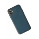 Newface iPhone 12 Kılıf Coco Deri Silikon Kapak - Mavi Newface iPhone 12 Kılıf Coco Deri Silikon Kapak - Mavi