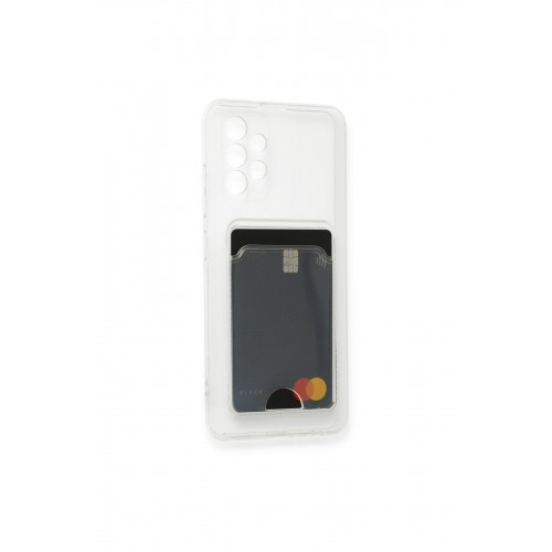 Newface Samsung Galaxy A52 Kılıf Kart Şeffaf Silikon - Şeffaf Newface Samsung Galaxy A52 Kılıf Kart Şeffaf Silikon - Şeffaf