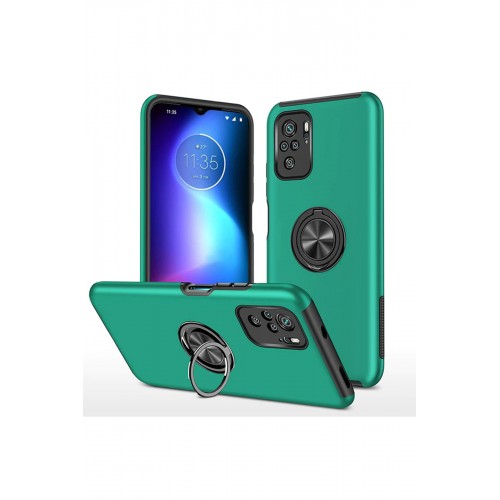 Newface Xiaomi Poco F3 Kılıf Elit Yüzüklü Kapak - Yeşil