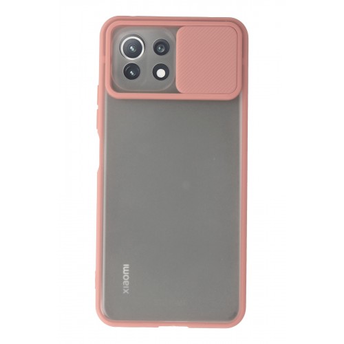Newface Xiaomi Mİ 11 Lite Kılıf Palm Buzlu Kamera Sürgülü Silikon - Pembe Newface Xiaomi Mİ 11 Lite Kılıf Palm Buzlu Kamera Sürgülü Silikon - Pembe