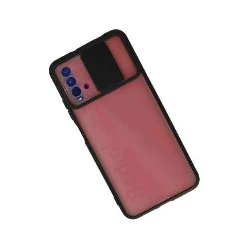Newface Xiaomi Redmi Note 9 4G Kılıf Palm Buzlu Kamera Sürgülü Silikon - Siyah Newface Xiaomi Redmi Note 9 4G Kılıf Palm Buzlu Kamera Sürgülü Silikon - Siyah