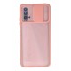 Newface Xiaomi Redmi Note 9 4G Kılıf Palm Buzlu Kamera Sürgülü Silikon - Pembe Newface Xiaomi Redmi Note 9 4G Kılıf Palm Buzlu Kamera Sürgülü Silikon - Pembe
