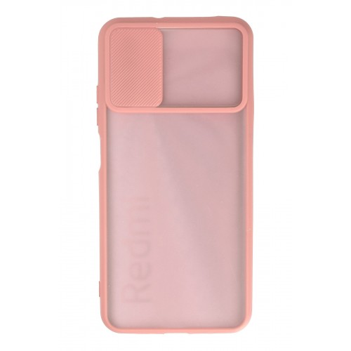Newface Xiaomi Redmi Note 9 4G Kılıf Palm Buzlu Kamera Sürgülü Silikon - Pembe Newface Xiaomi Redmi Note 9 4G Kılıf Palm Buzlu Kamera Sürgülü Silikon - Pembe