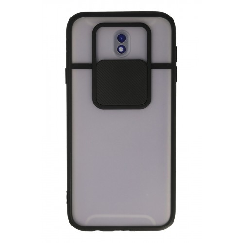 Newface Samsung Galaxy J7 Pro / J730 Kılıf Palm Buzlu Kamera Sürgülü Silikon - Siyah Newface Samsung Galaxy J7 Pro / J730 Kılıf Palm Buzlu Kamera Sürgülü Silikon - Siyah