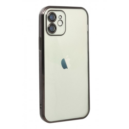 Newface iPhone 12 Kılıf Razer Lensli Silikon - Siyah Newface iPhone 12 Kılıf Razer Lensli Silikon - Siyah