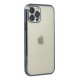 Newface iPhone 12 Pro Kılıf Razer Lensli Silikon - Mavi