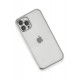 Newface iPhone 12 Pro Kılıf Razer Lensli Silikon - Gümüş