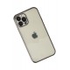 Newface iPhone 12 Pro Max Kılıf Razer Lensli Silikon - Siyah