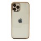 Newface iPhone 12 Pro Max Kılıf Razer Lensli Silikon - Gold Newface iPhone 12 Pro Max Kılıf Razer Lensli Silikon - Gold