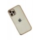 Newface iPhone 12 Pro Max Kılıf Razer Lensli Silikon - Gold Newface iPhone 12 Pro Max Kılıf Razer Lensli Silikon - Gold