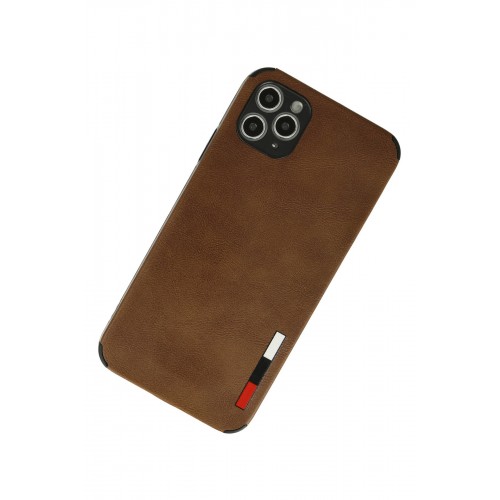 Newface iPhone 11 Pro Kılıf Loop Deri Silikon - Kahverengi Newface iPhone 11 Pro Kılıf Loop Deri Silikon - Kahverengi