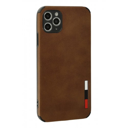 Newface iPhone 11 Pro Kılıf Loop Deri Silikon - Kahverengi Newface iPhone 11 Pro Kılıf Loop Deri Silikon - Kahverengi