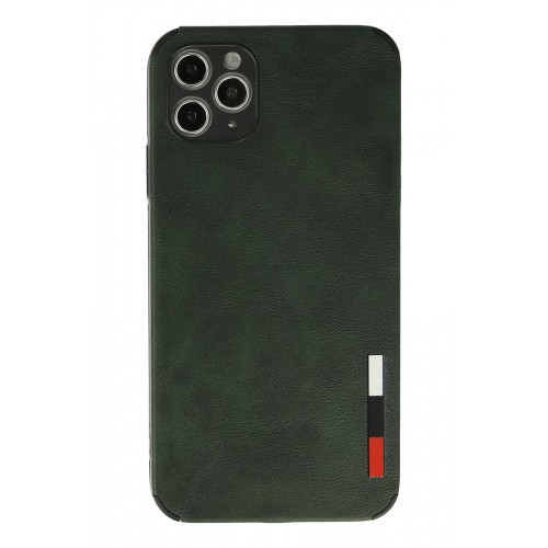 Newface iPhone 11 Pro Kılıf Loop Deri Silikon - Yeşil