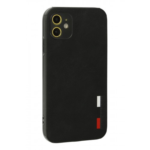 Newface iPhone 12 Kılıf Loop Deri Silikon - Siyah Newface iPhone 12 Kılıf Loop Deri Silikon - Siyah