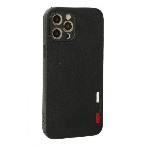 Newface iPhone 12 Pro Kılıf Loop Deri Silikon - Siyah Newface iPhone 12 Pro Kılıf Loop Deri Silikon - Siyah