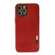 Newface iPhone 12 Pro Kılıf Loop Deri Silikon - Kırmızı Newface iPhone 12 Pro Kılıf Loop Deri Silikon - Kırmızı