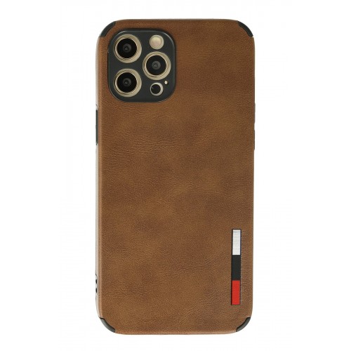 Newface iPhone 12 Pro Max Kılıf Loop Deri Silikon - Kahverengi Newface iPhone 12 Pro Max Kılıf Loop Deri Silikon - Kahverengi