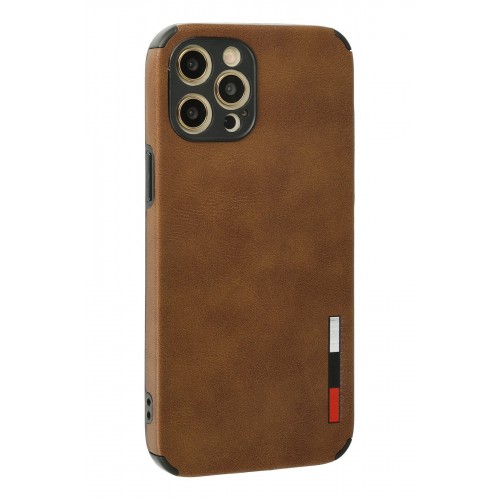 Newface iPhone 12 Pro Max Kılıf Loop Deri Silikon - Kahverengi Newface iPhone 12 Pro Max Kılıf Loop Deri Silikon - Kahverengi