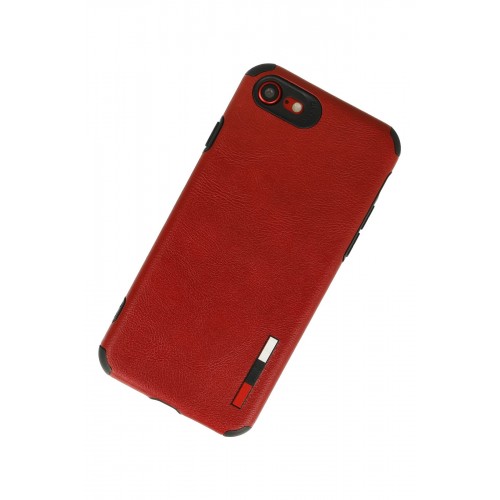 Newface iPhone 8 Kılıf Loop Deri Silikon - Kırmızı Newface iPhone 8 Kılıf Loop Deri Silikon - Kırmızı