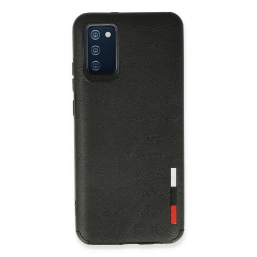 Newface Samsung Galaxy A02S Kılıf Loop Deri Silikon - Siyah Newface Samsung Galaxy A02S Kılıf Loop Deri Silikon - Siyah