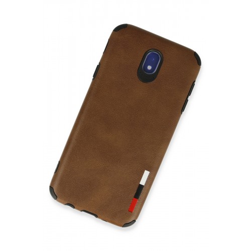 Newface Samsung Galaxy J7 Pro / J730 Kılıf Loop Deri Silikon - Kahverengi Newface Samsung Galaxy J7 Pro / J730 Kılıf Loop Deri Silikon - Kahverengi