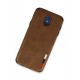 Newface Samsung Galaxy J7 Pro / J730 Kılıf Loop Deri Silikon - Kahverengi Newface Samsung Galaxy J7 Pro / J730 Kılıf Loop Deri Silikon - Kahverengi