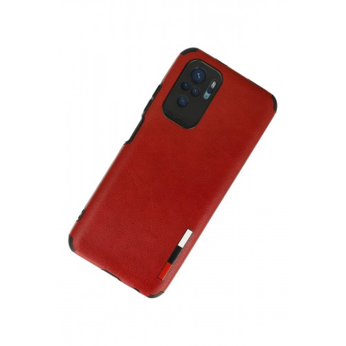 Newface Xiaomi Redmi Note 10S Kılıf Loop Deri Silikon - Kırmızı Newface Xiaomi Redmi Note 10S Kılıf Loop Deri Silikon - Kırmızı