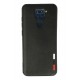 Newface Xiaomi Redmi Note 9 Kılıf Loop Deri Silikon - Siyah