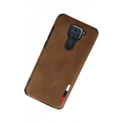 Newface Xiaomi Redmi Note 9 Kılıf Loop Deri Silikon - Kahverengi Newface Xiaomi Redmi Note 9 Kılıf Loop Deri Silikon - Kahverengi