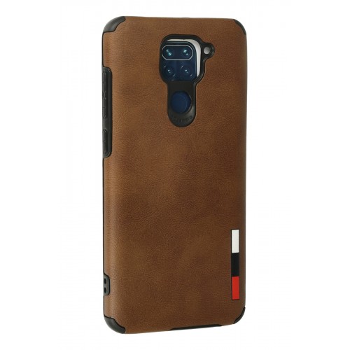 Newface Xiaomi Redmi Note 9 Kılıf Loop Deri Silikon - Kahverengi Newface Xiaomi Redmi Note 9 Kılıf Loop Deri Silikon - Kahverengi