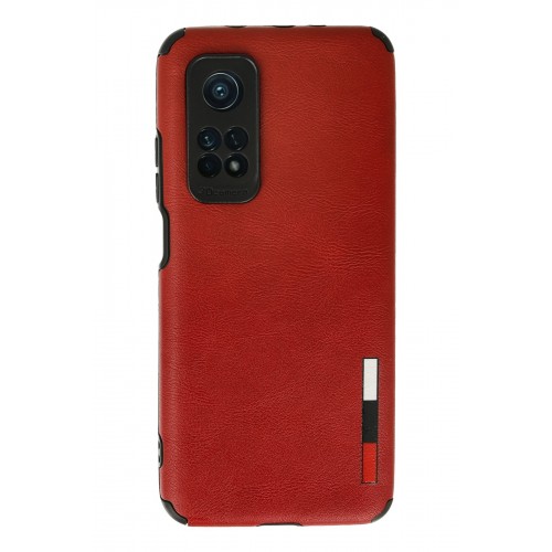 Newface Xiaomi Mi 10T Pro Kılıf Loop Deri Silikon - Kırmızı