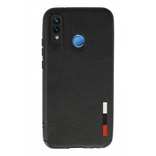 Newface Huawei P20 Lite Kılıf Loop Deri Silikon - Siyah Newface Huawei P20 Lite Kılıf Loop Deri Silikon - Siyah