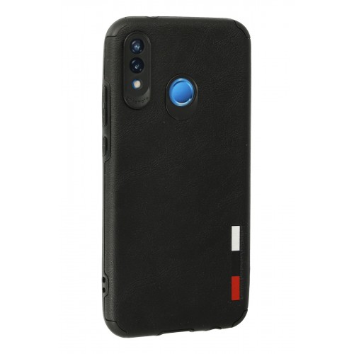 Newface Huawei P20 Lite Kılıf Loop Deri Silikon - Siyah Newface Huawei P20 Lite Kılıf Loop Deri Silikon - Siyah