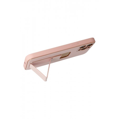 Newface iPhone 12 Pro Kılıf Coco Deri Standlı Kapak - Pembe Newface iPhone 12 Pro Kılıf Coco Deri Standlı Kapak - Pembe