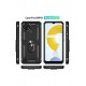 Newface Realme C21 Kılıf Sofya Yüzüklü Silikon Kapak - Siyah