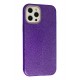 Newface iPhone 12 Pro Max Kılıf Simli Katmanlı Silikon - Mor Newface iPhone 12 Pro Max Kılıf Simli Katmanlı Silikon - Mor