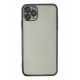 Newface iPhone 11 Pro Max Kılıf Razer Lensli Silikon - Siyah