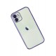 Newface iPhone 12 Kılıf Razer Lensli Silikon - Mor