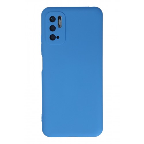 Newface Xiaomi Redmi Note 10 5G Kılıf Nano içi Kadife Silikon - Mavi Newface Xiaomi Redmi Note 10 5G Kılıf Nano içi Kadife Silikon - Mavi